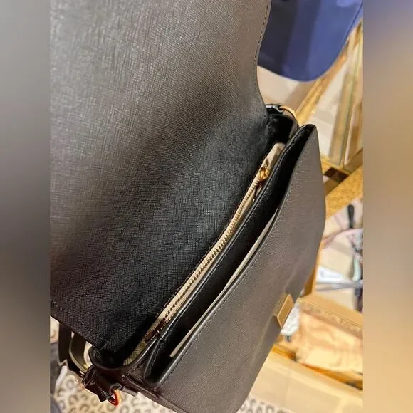 Tory Burch Emerson Crossbody, Black, Retail $428‎